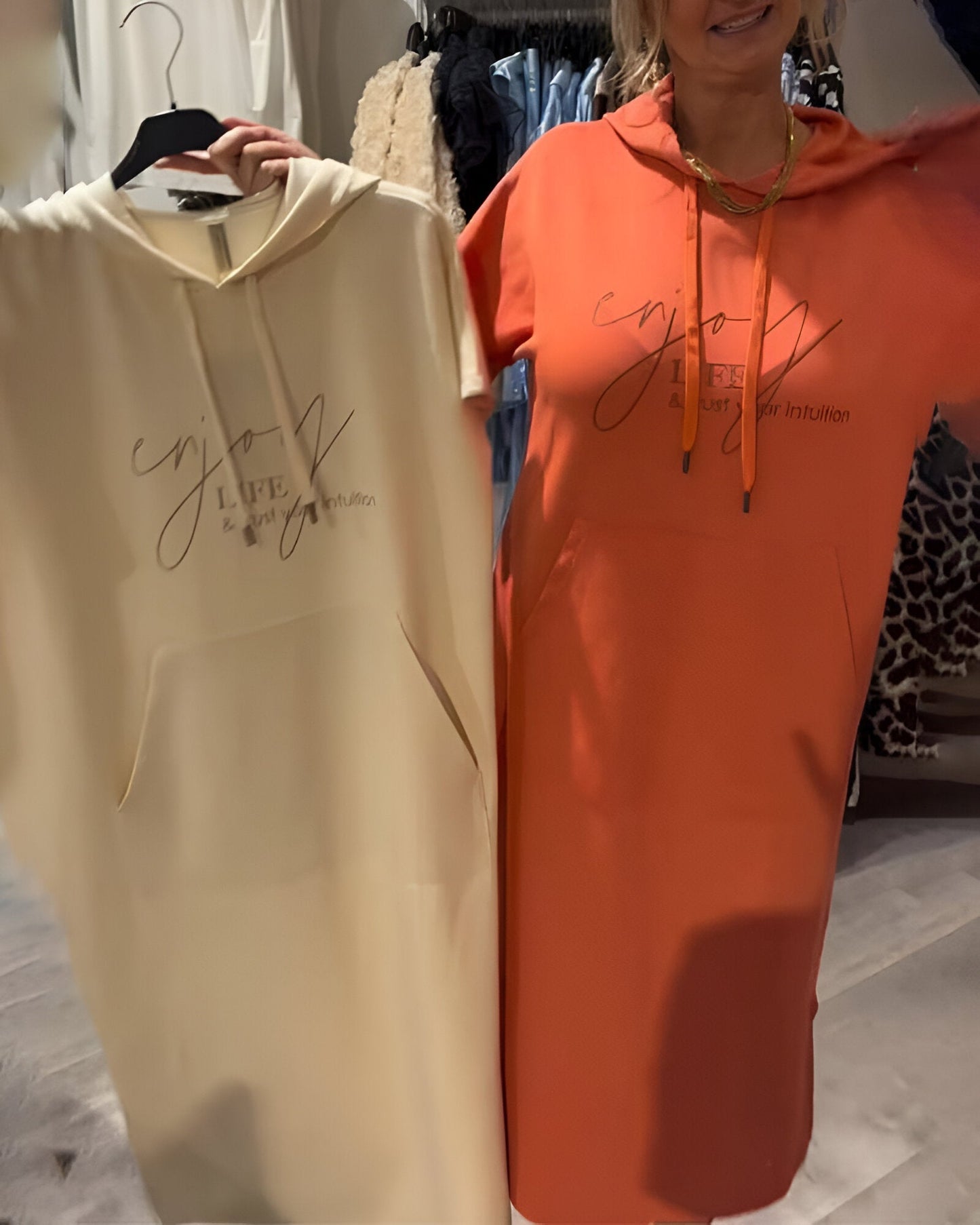 Manon - Robe Hoodie Décontractée