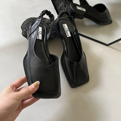 Lidia - Sandales Slingback à Bout Carré
