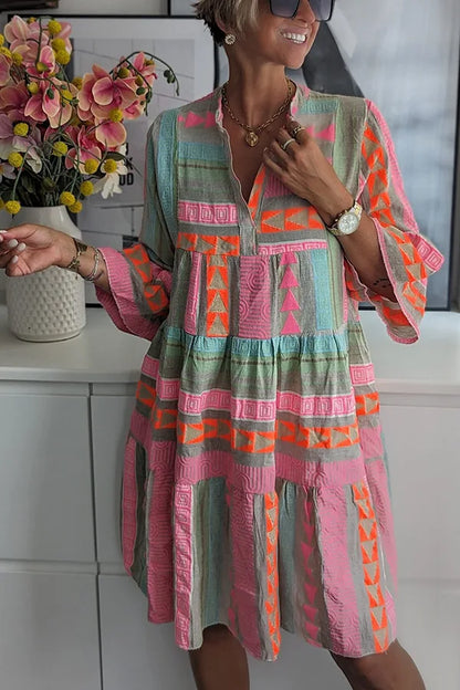 Juliane - Robe Swing à Volants Boho