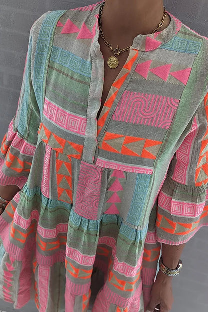 Juliane - Robe Swing à Volants Boho